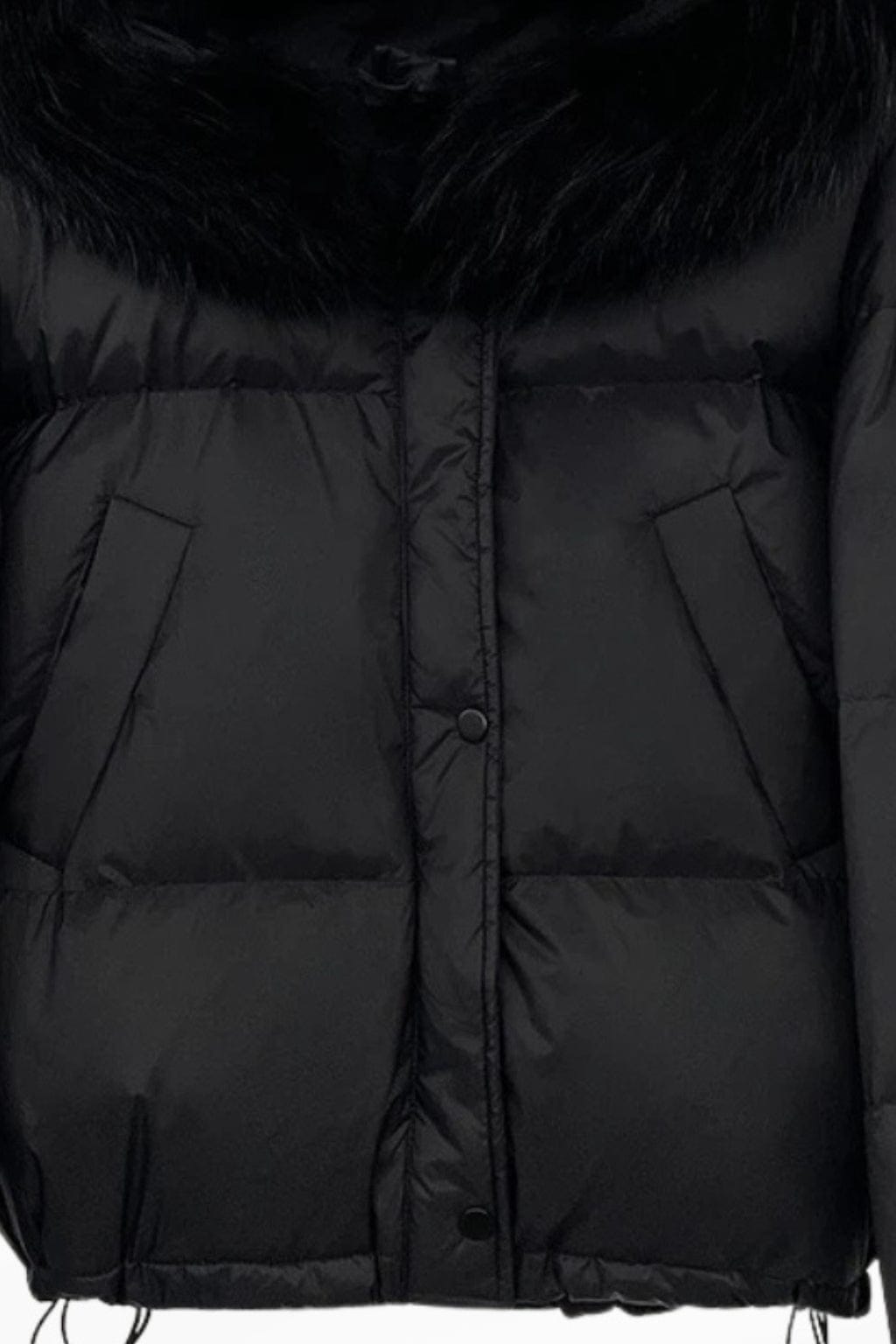 Parka fourrure femme courte noire Héritage fourrure