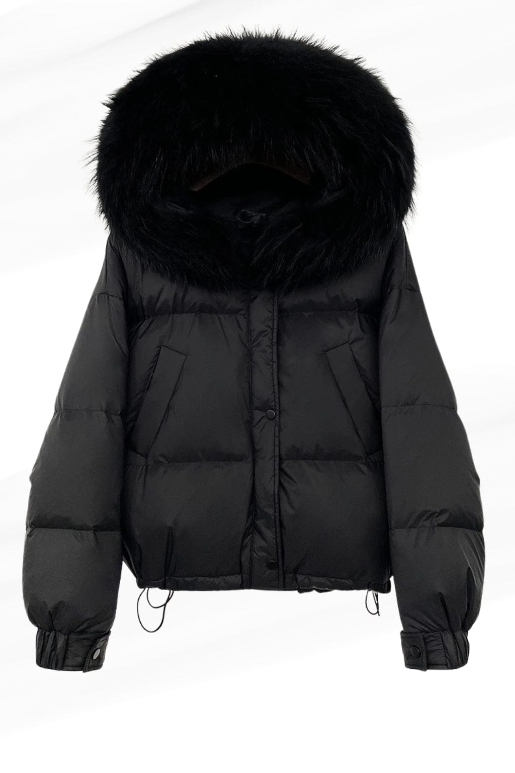 Parka fourrure femme courte noire Héritage fourrure