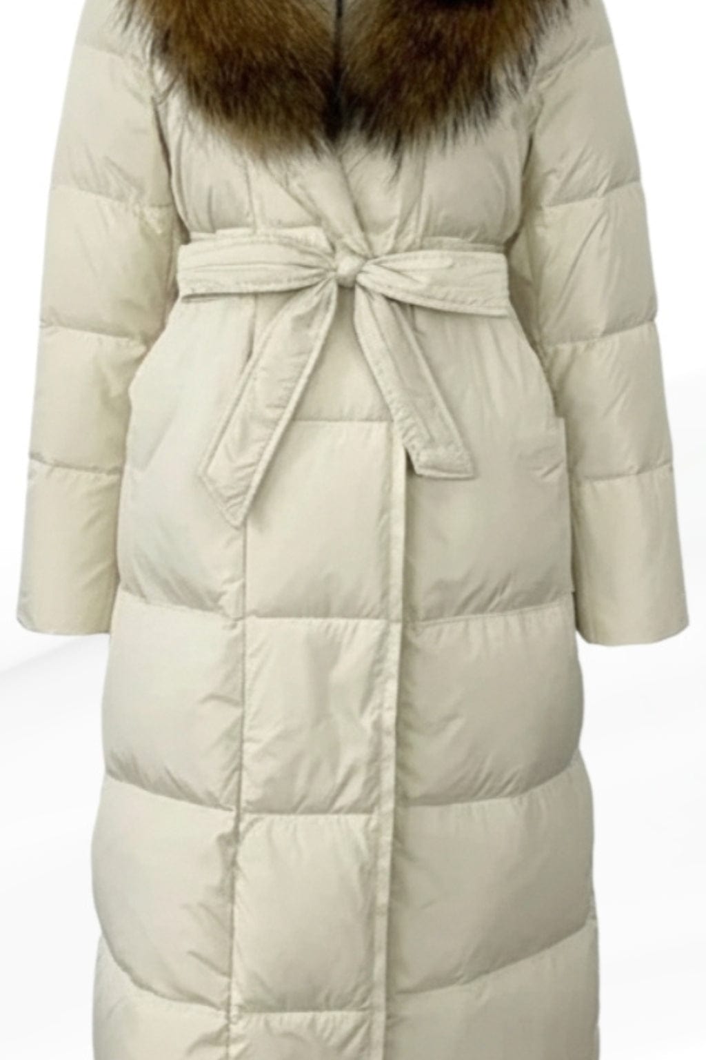 Parka fourrure femme crème Héritage fourrure