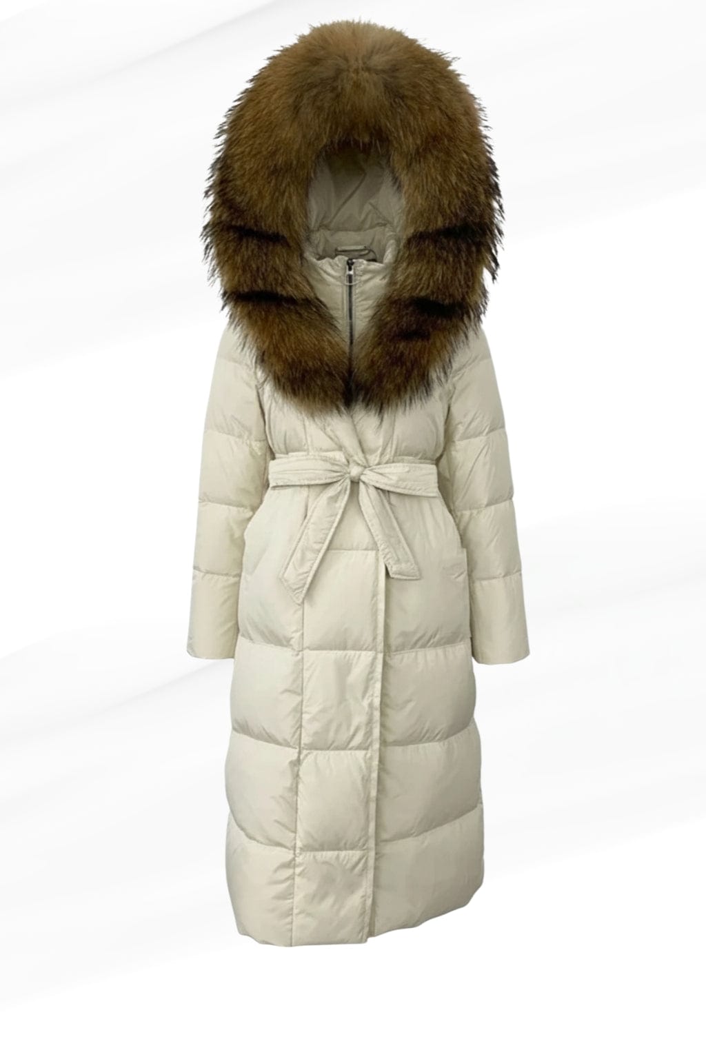 Parka fourrure femme crème Héritage fourrure