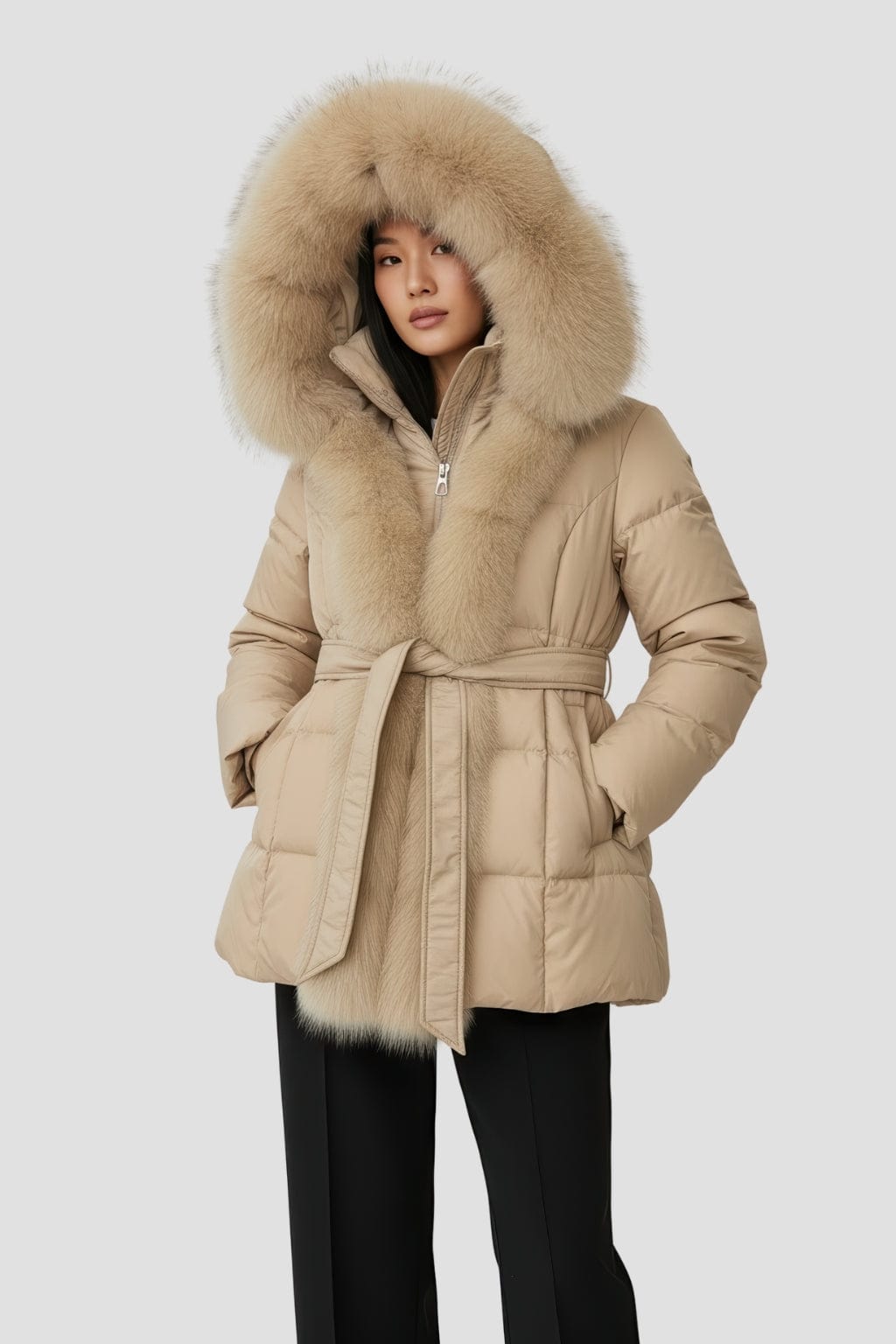 Parka fourrure femme grande taille Héritage fourrure