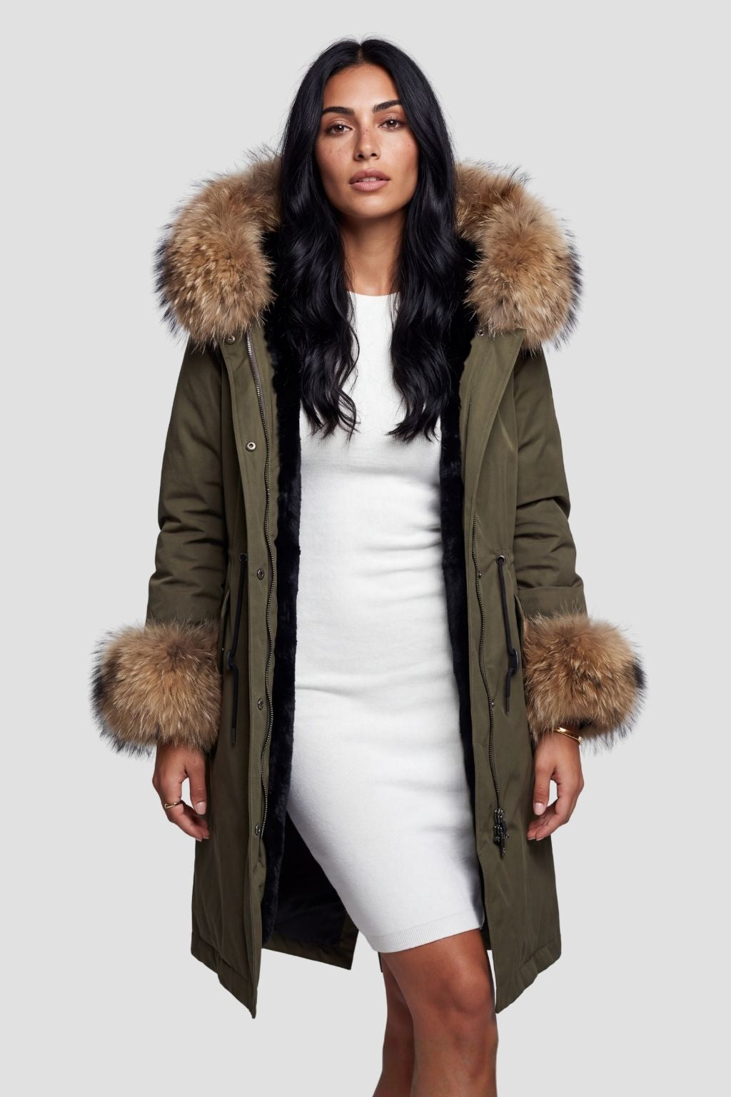 Parka fourrure femme grande taille Héritage fourrure