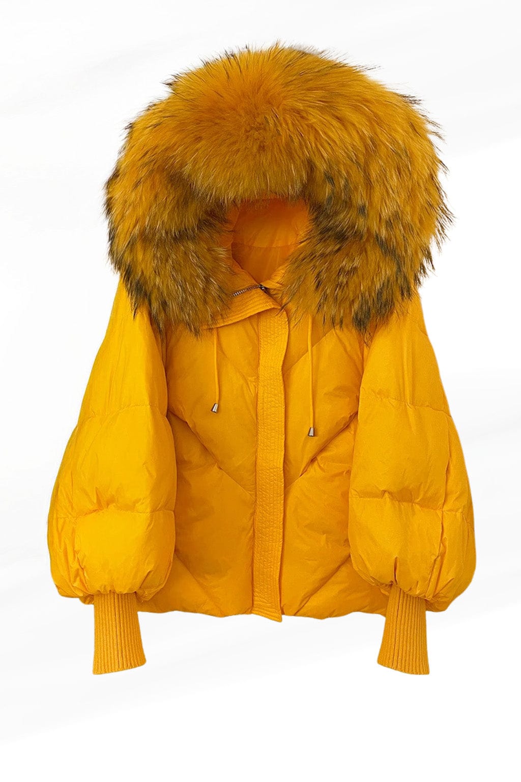 Parka fourrure femme jaune Héritage fourrure