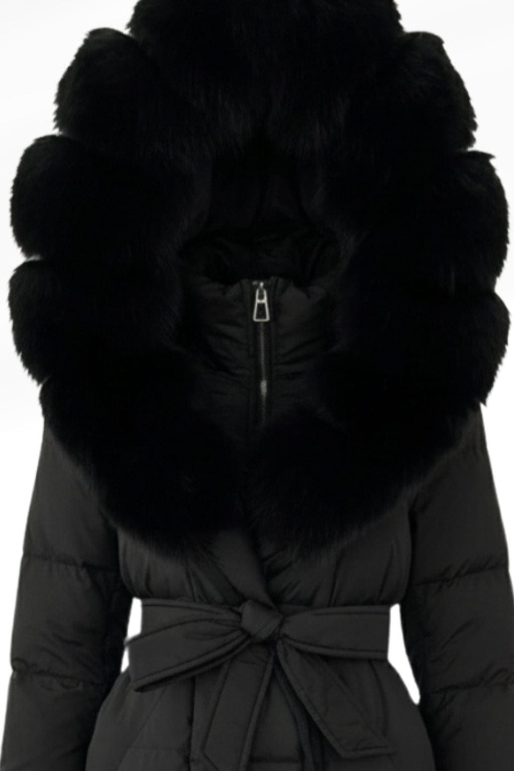 Parka fourrure femme longue noire Héritage fourrure