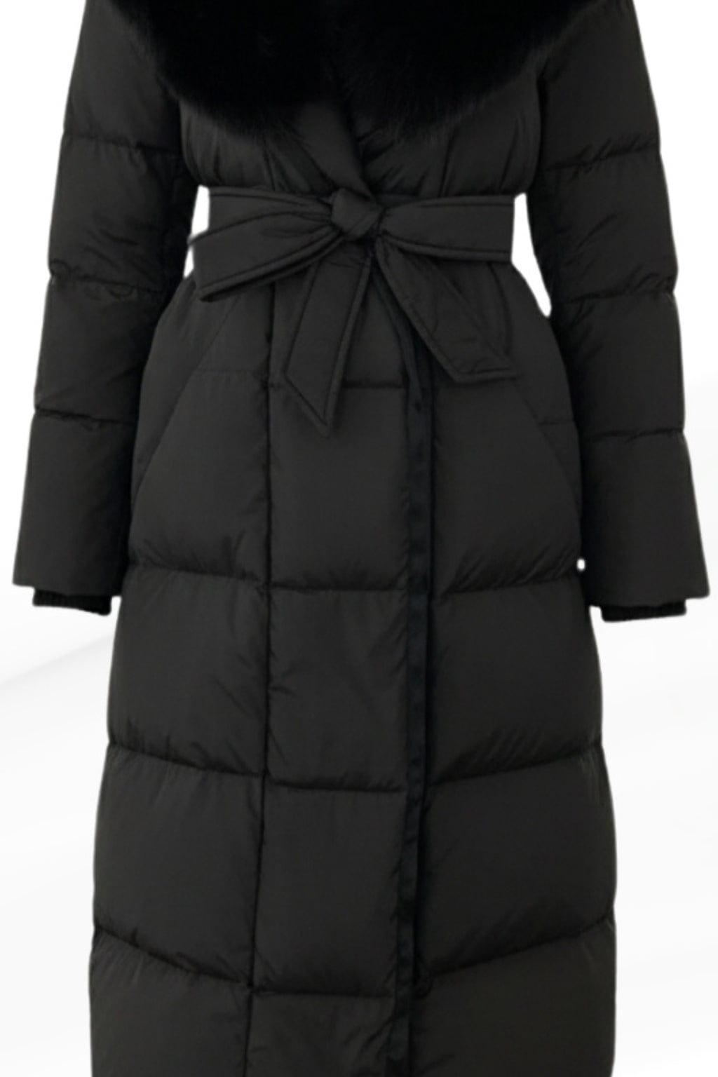Parka fourrure femme longue noire Héritage fourrure