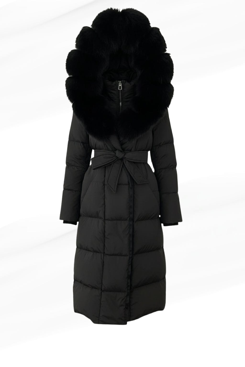 Parka fourrure femme longue noire Héritage fourrure