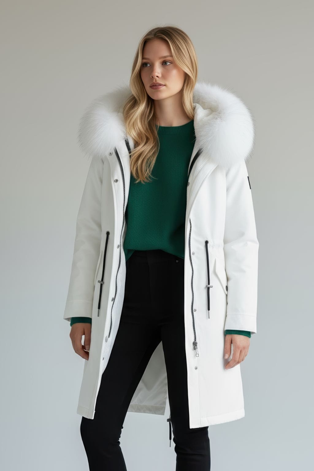 parka fourrure femme lumineuse Héritage fourrure