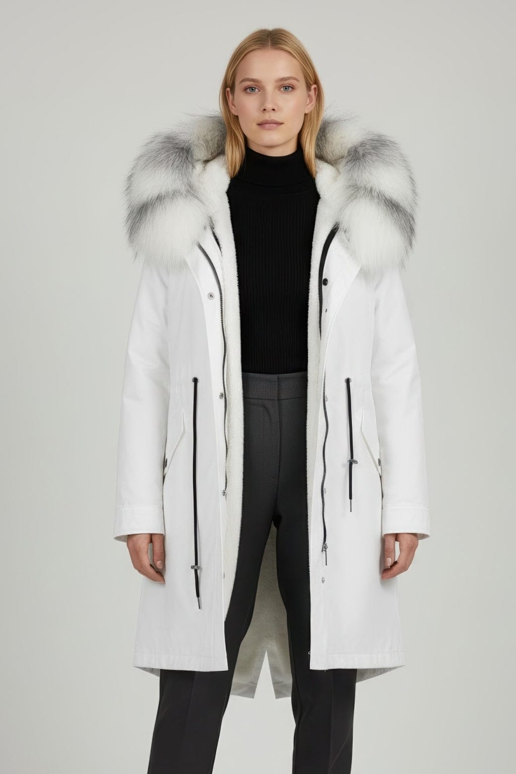 Parka fourrure femme lumineuse Héritage fourrure