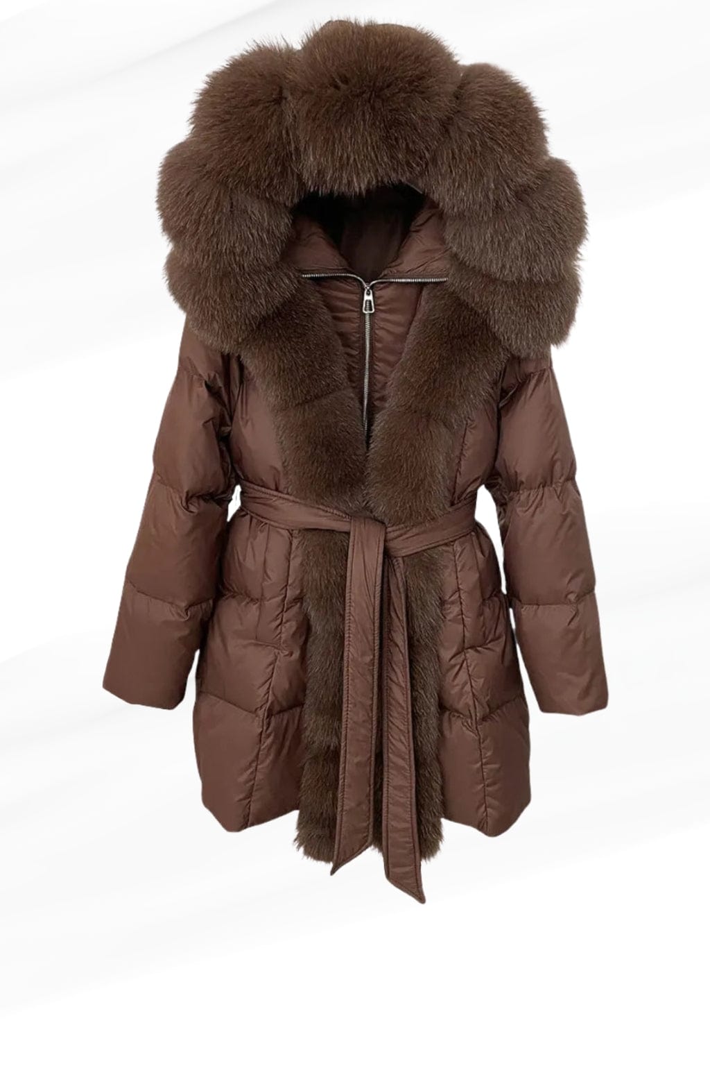 Parka fourrure femme marron Héritage fourrure
