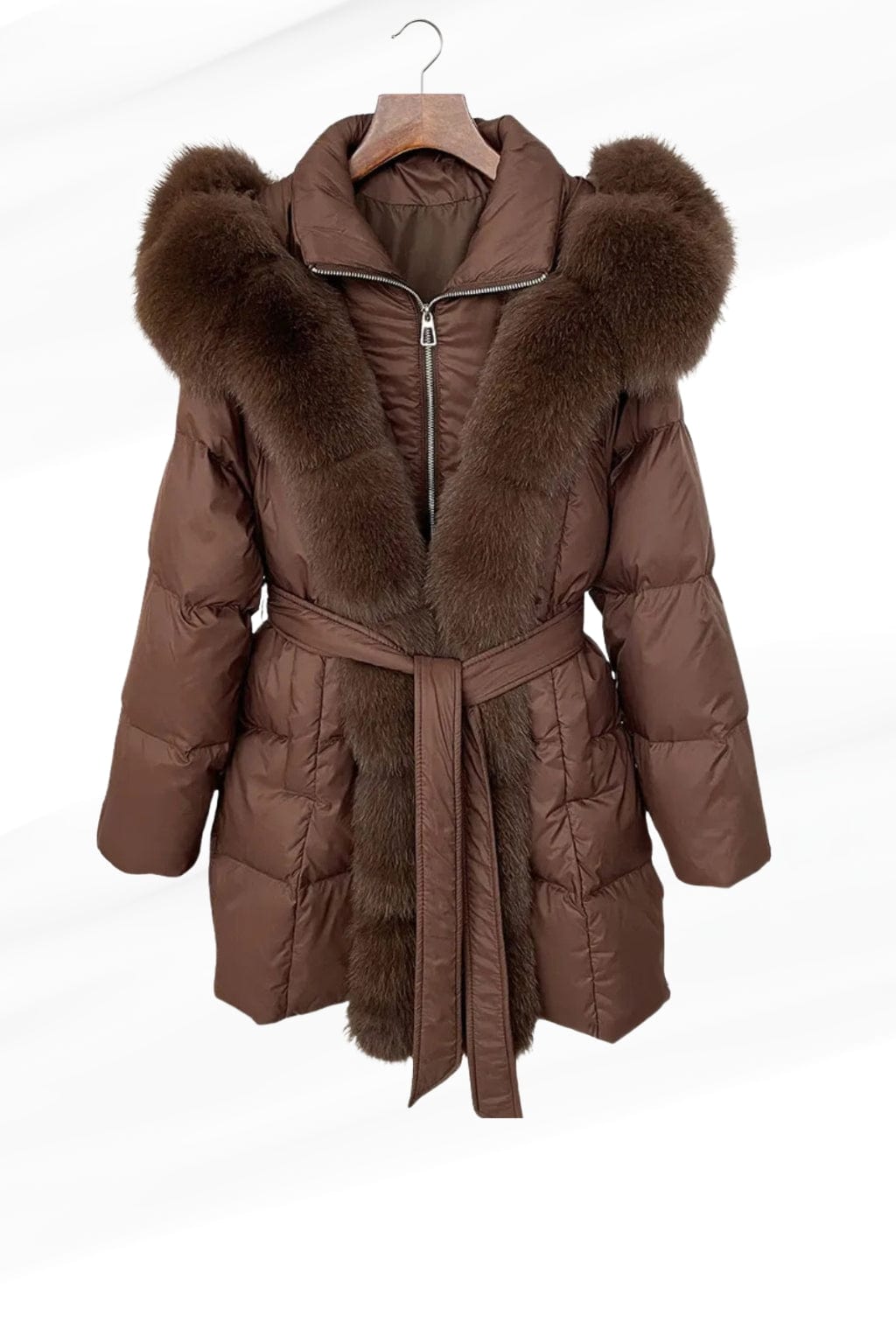 Parka fourrure femme marron Héritage fourrure