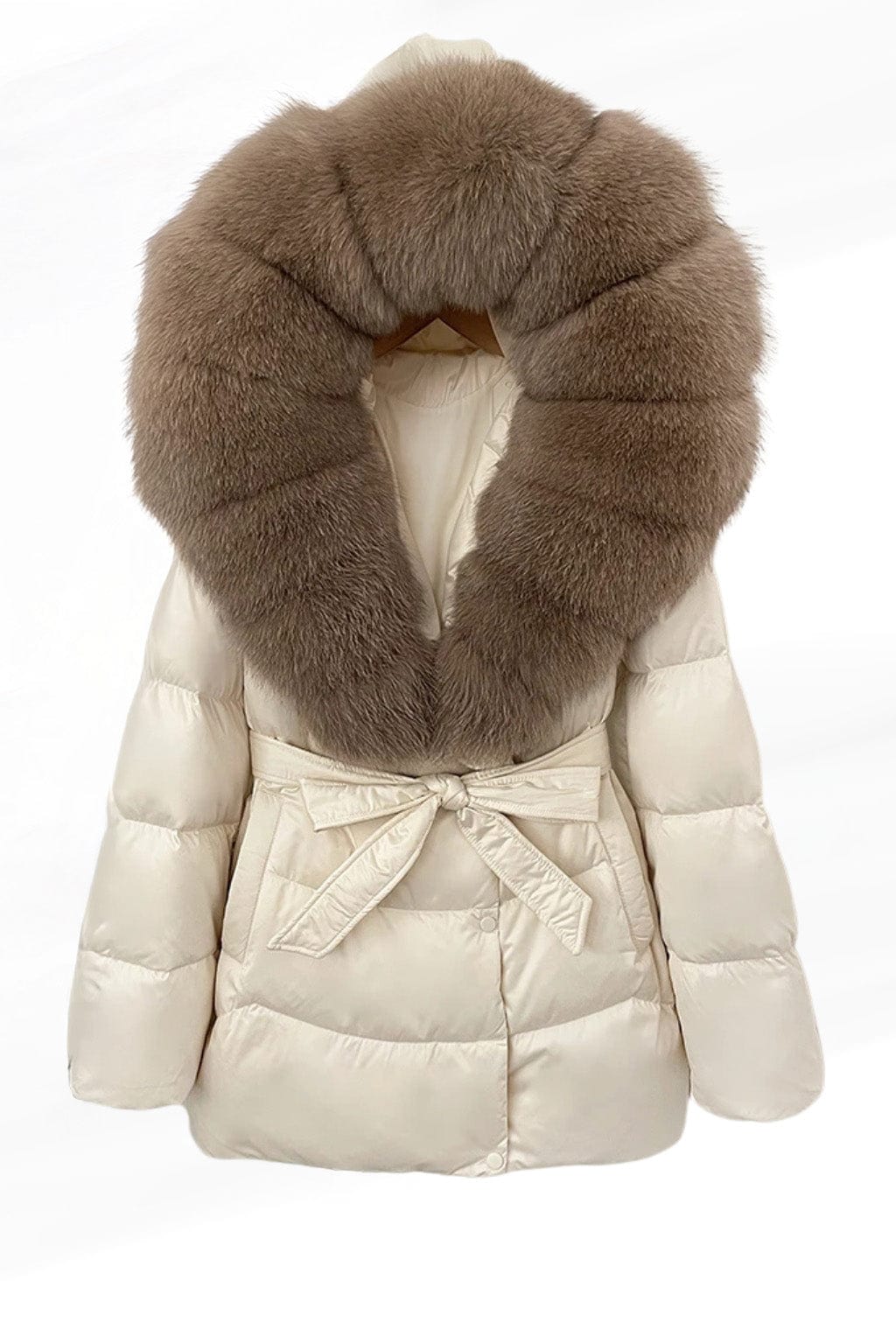 Parka fourrure femme nacré Héritage fourrure