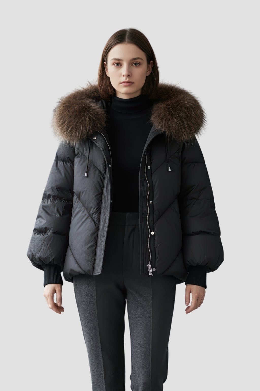Parka fourrure femme raton laveur Héritage fourrure