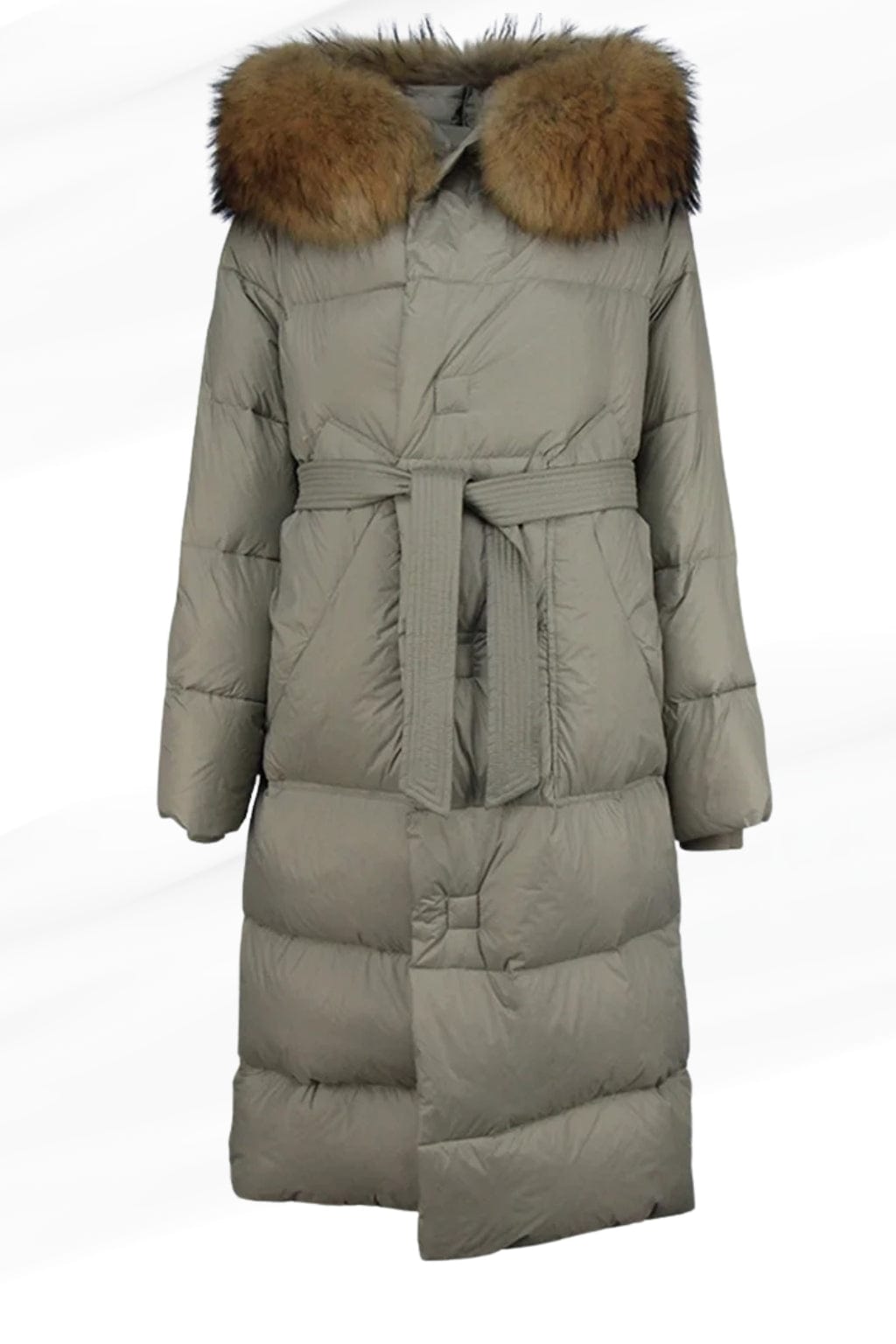 Parka fourrure femme vert kaki Héritage fourrure