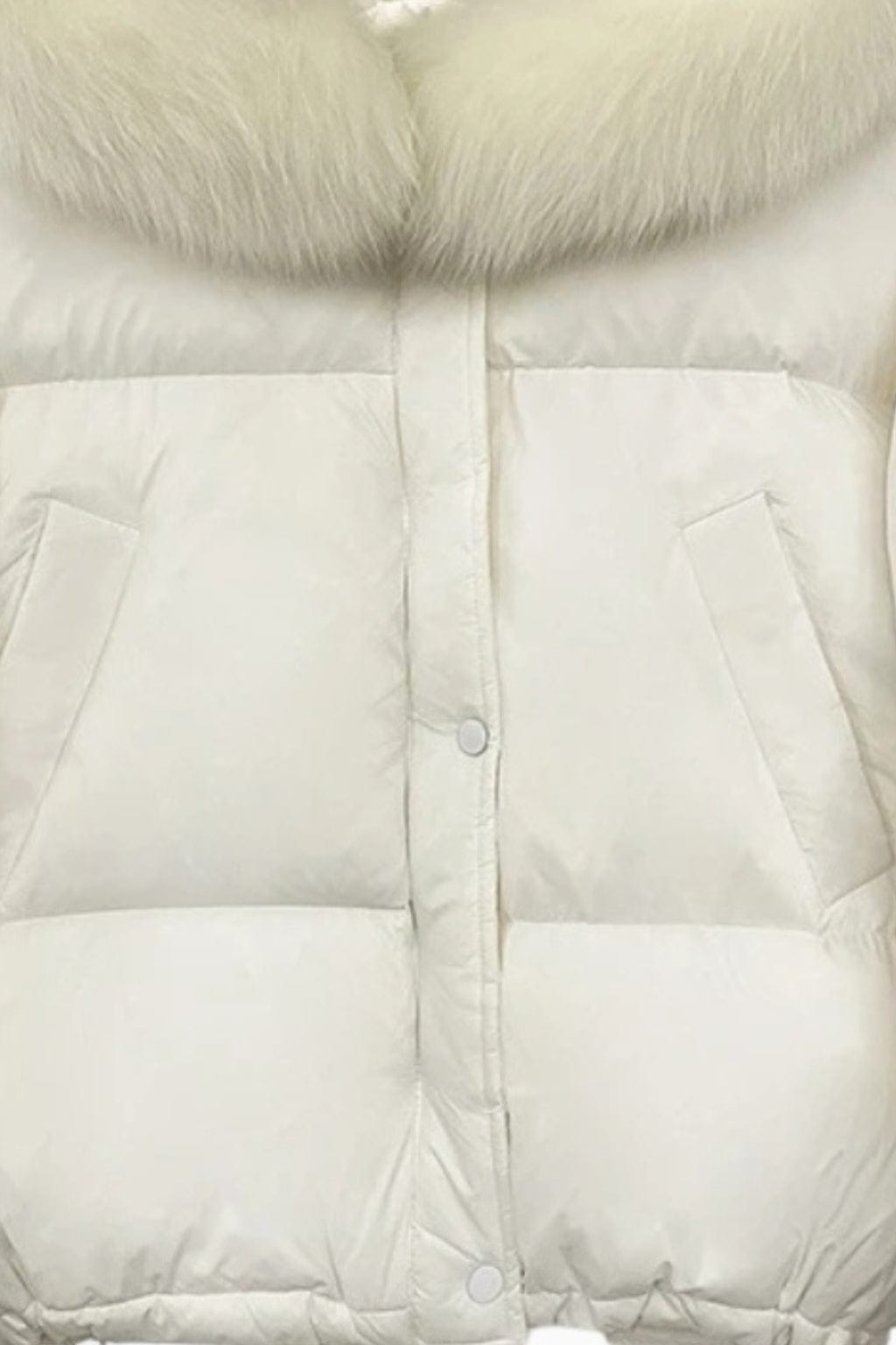 Parka imperméable en fourrure blanche Héritage fourrure