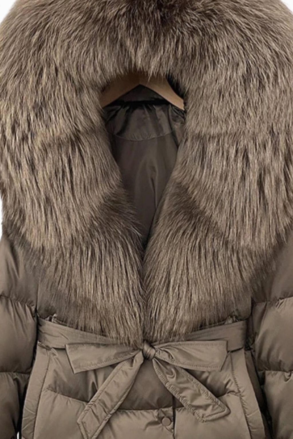 Parka imperméable en fourrure marron Héritage fourrure