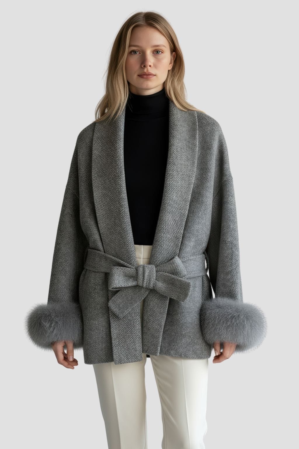 Veste cachemire fourrure femme Héritage fourrure