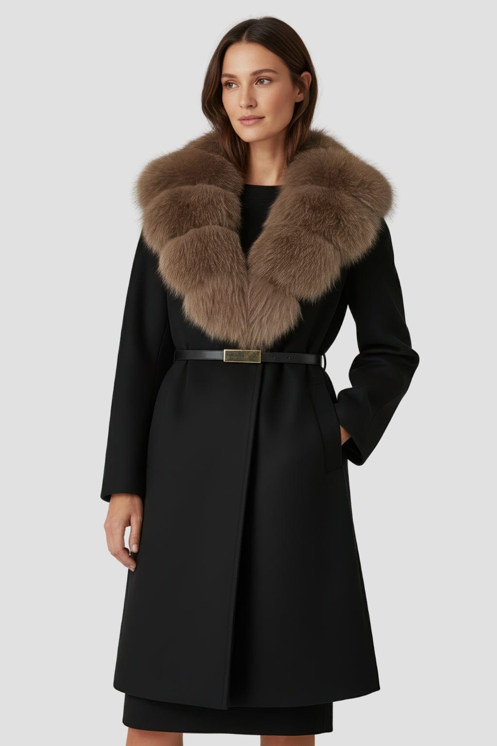 Veste col en fourrure Héritage fourrure