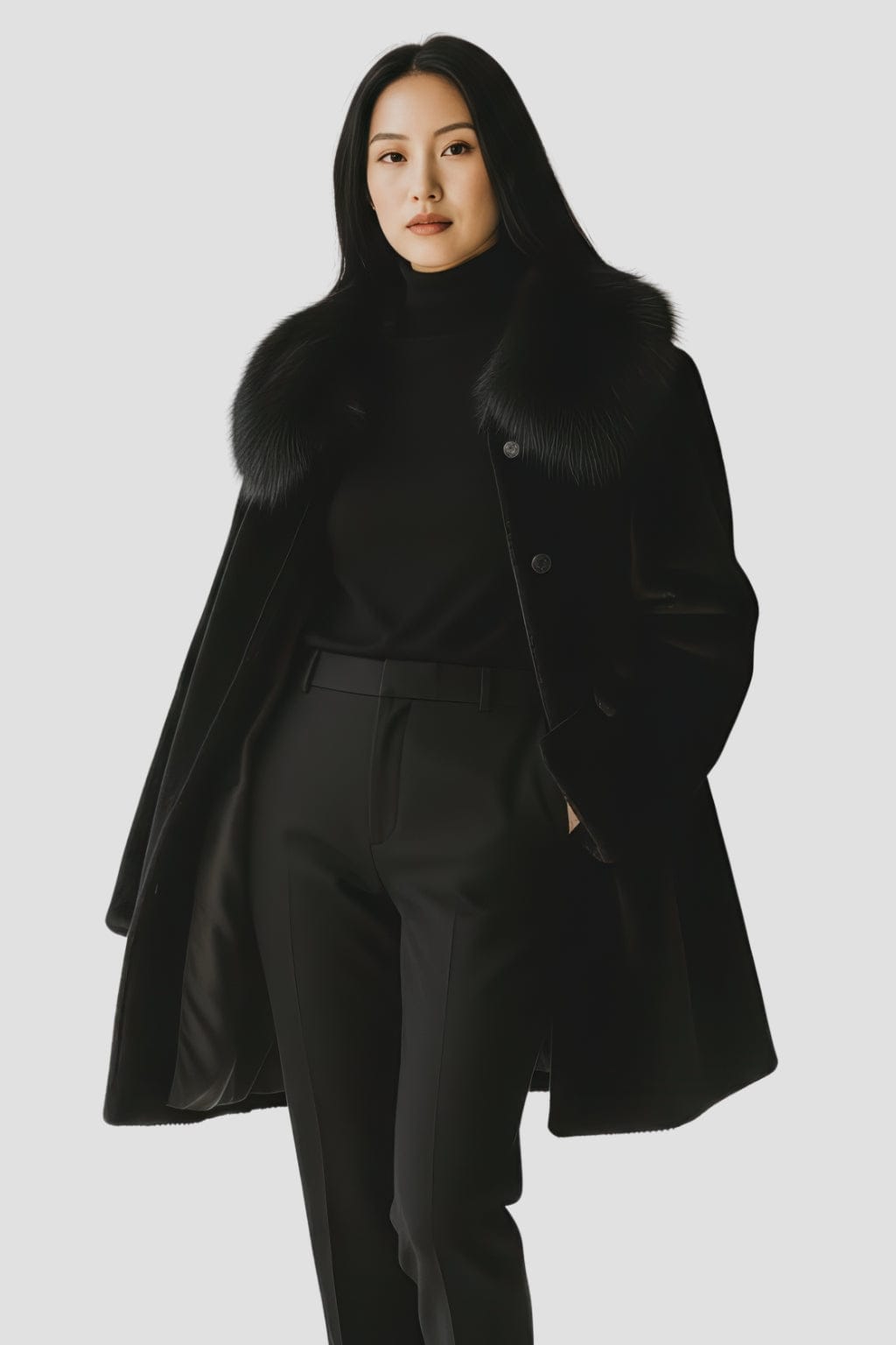 Veste en fourrure longue Héritage fourrure