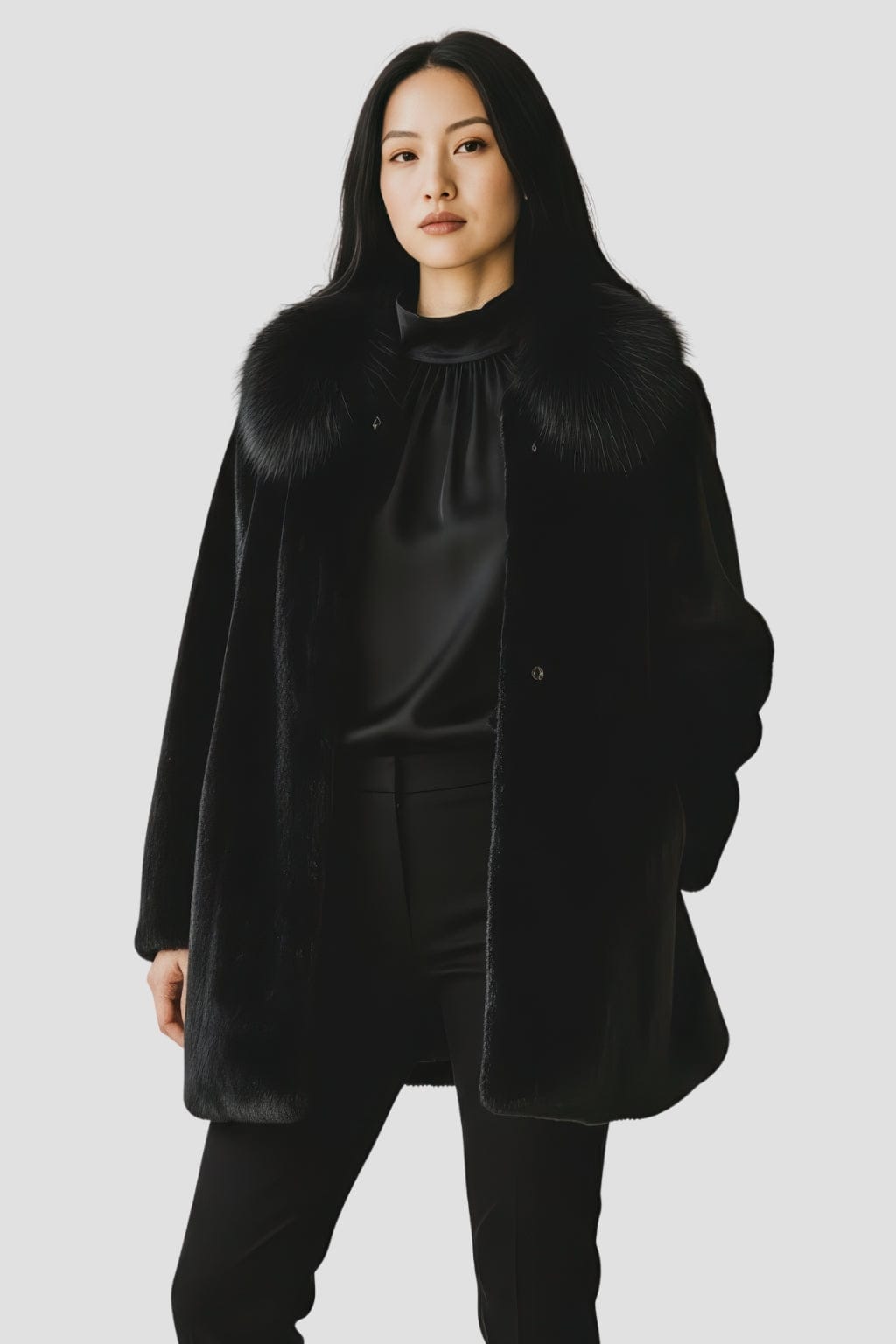 Veste en fourrure longue Héritage fourrure