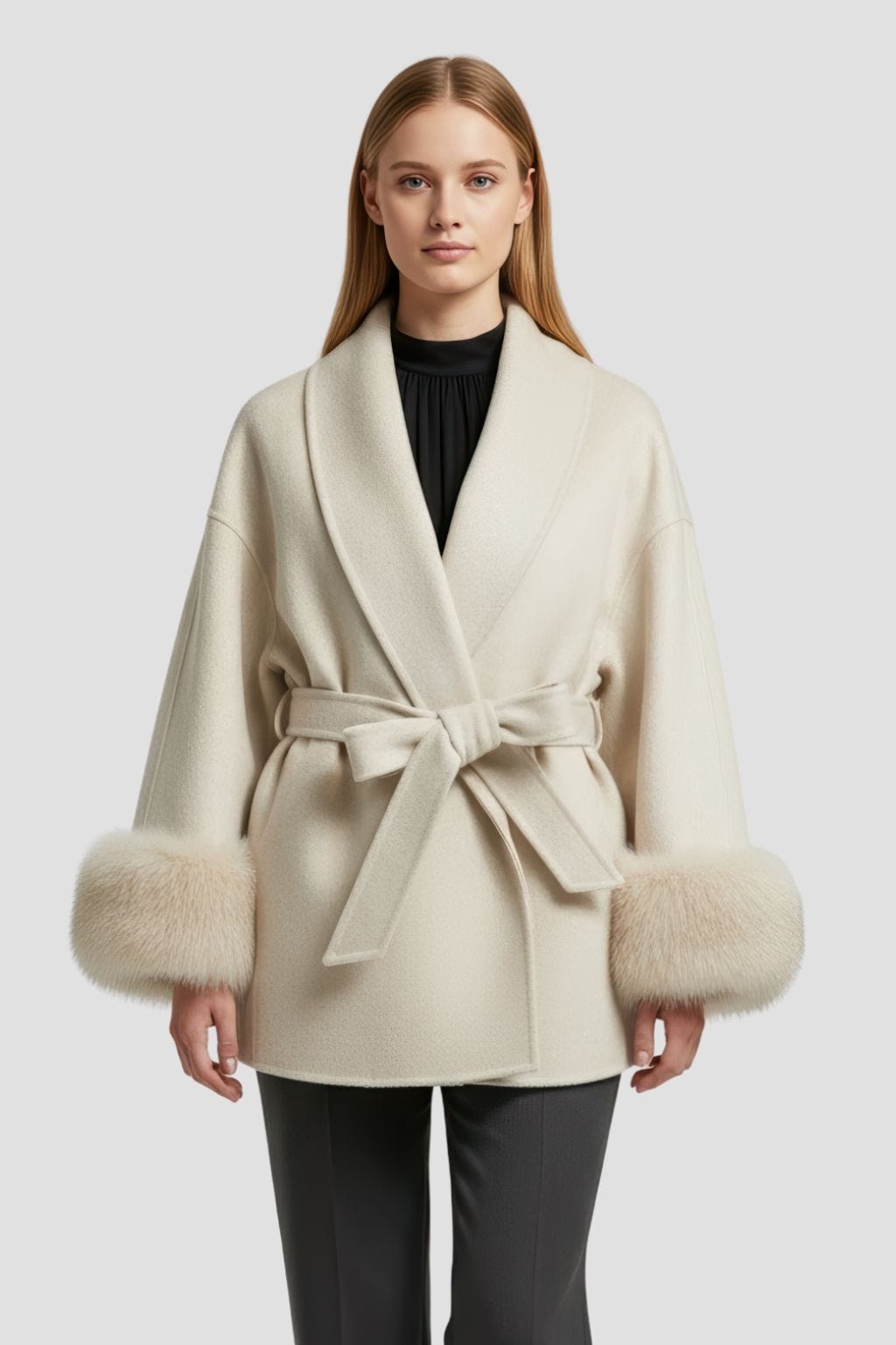 Veste en fourrure mi longue Héritage fourrure