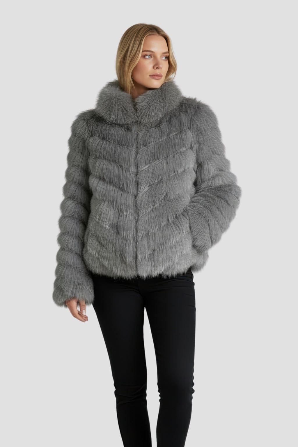 Veste en fourrure mi longue Héritage fourrure