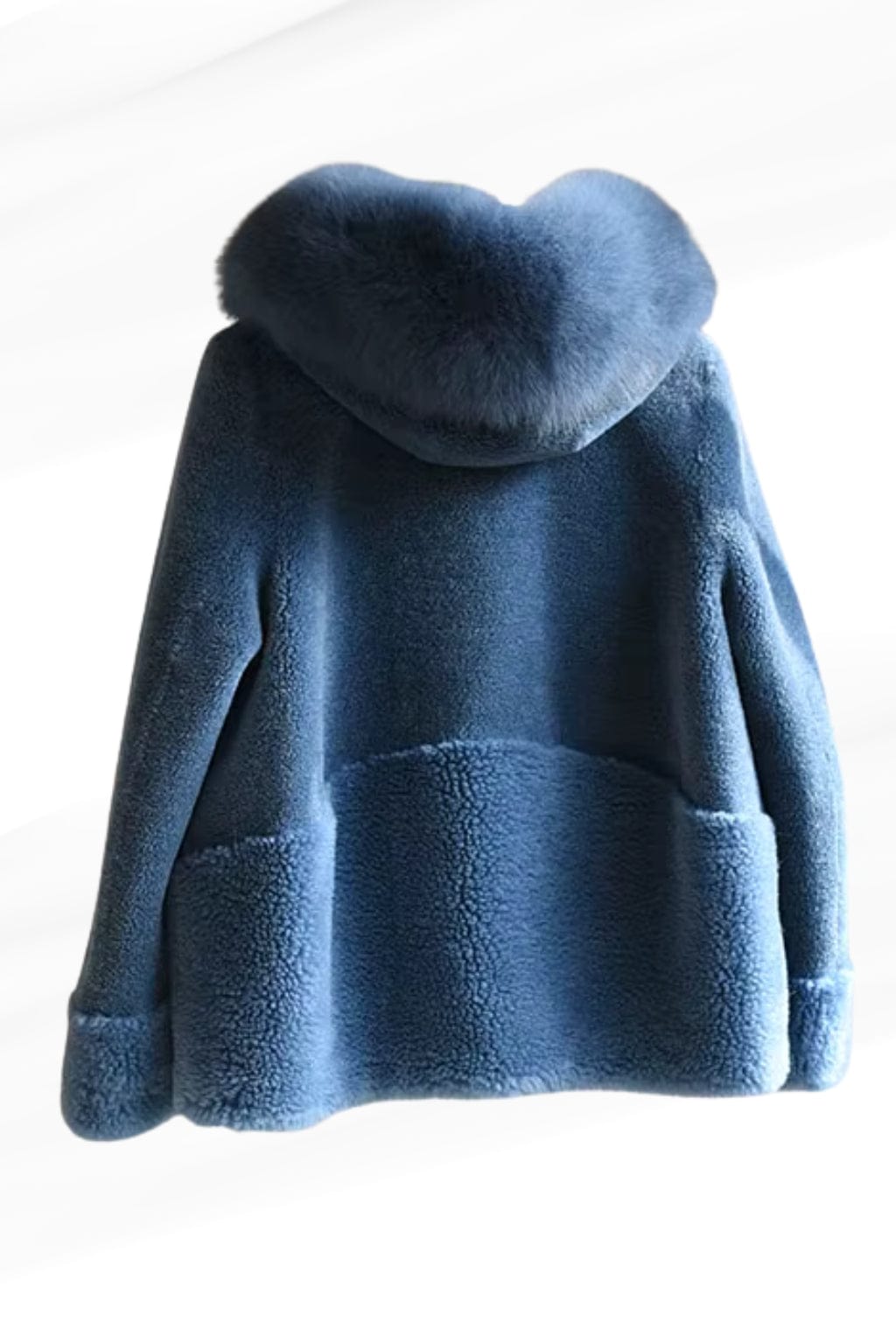 Veste fourrure femme bleu Héritage fourrure