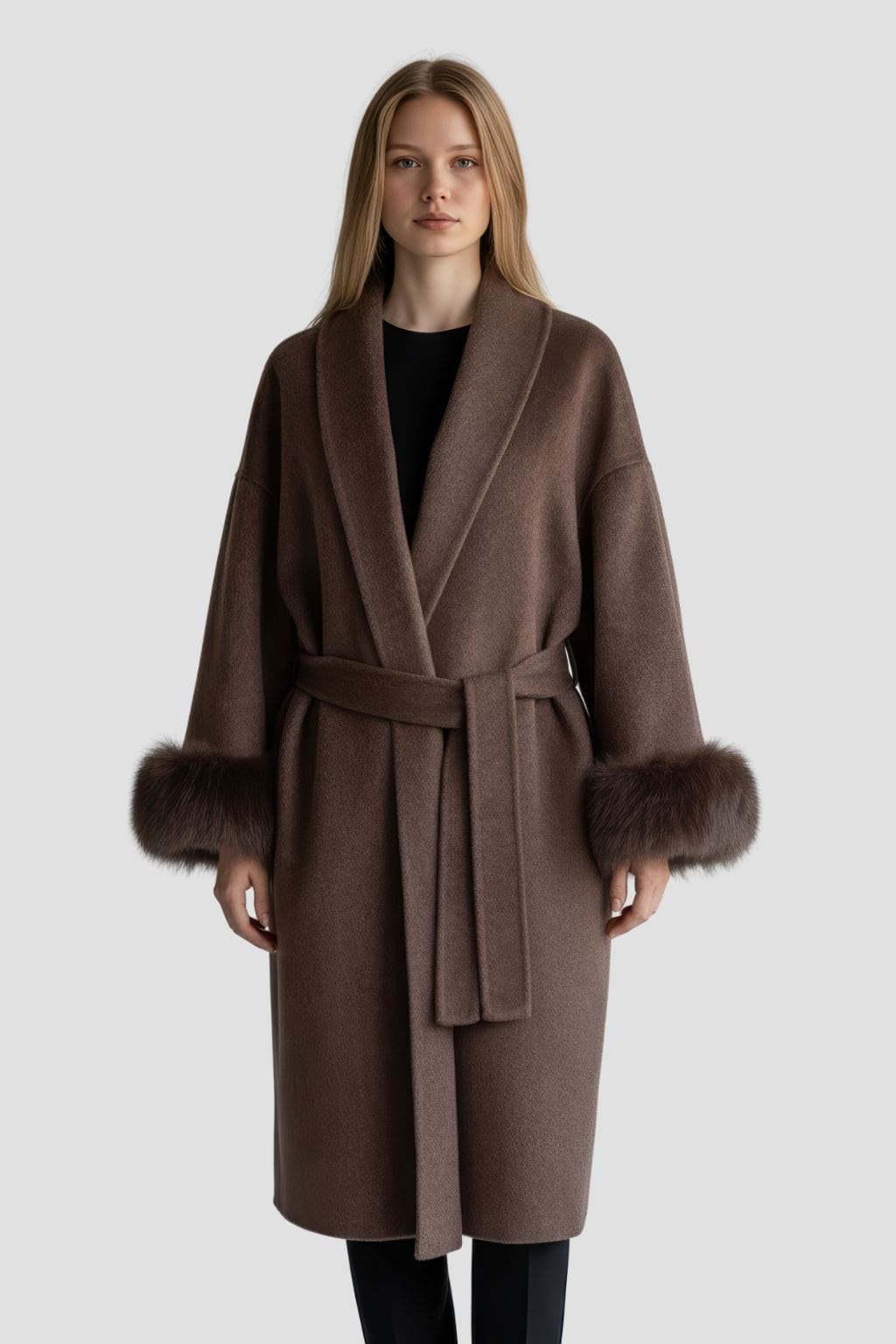 Veste fourrure femme brune Héritage fourrure