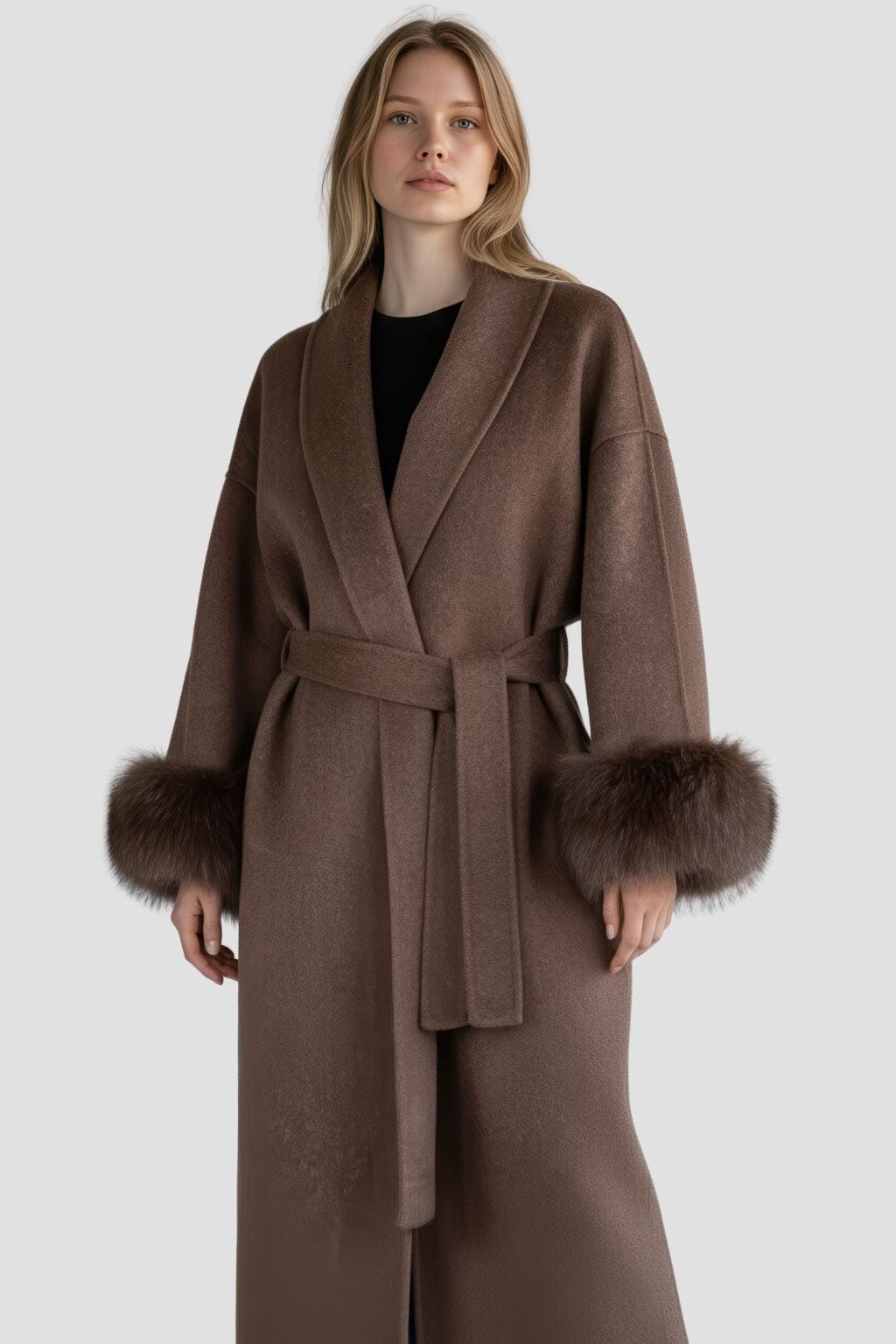 Veste fourrure femme brune Héritage fourrure