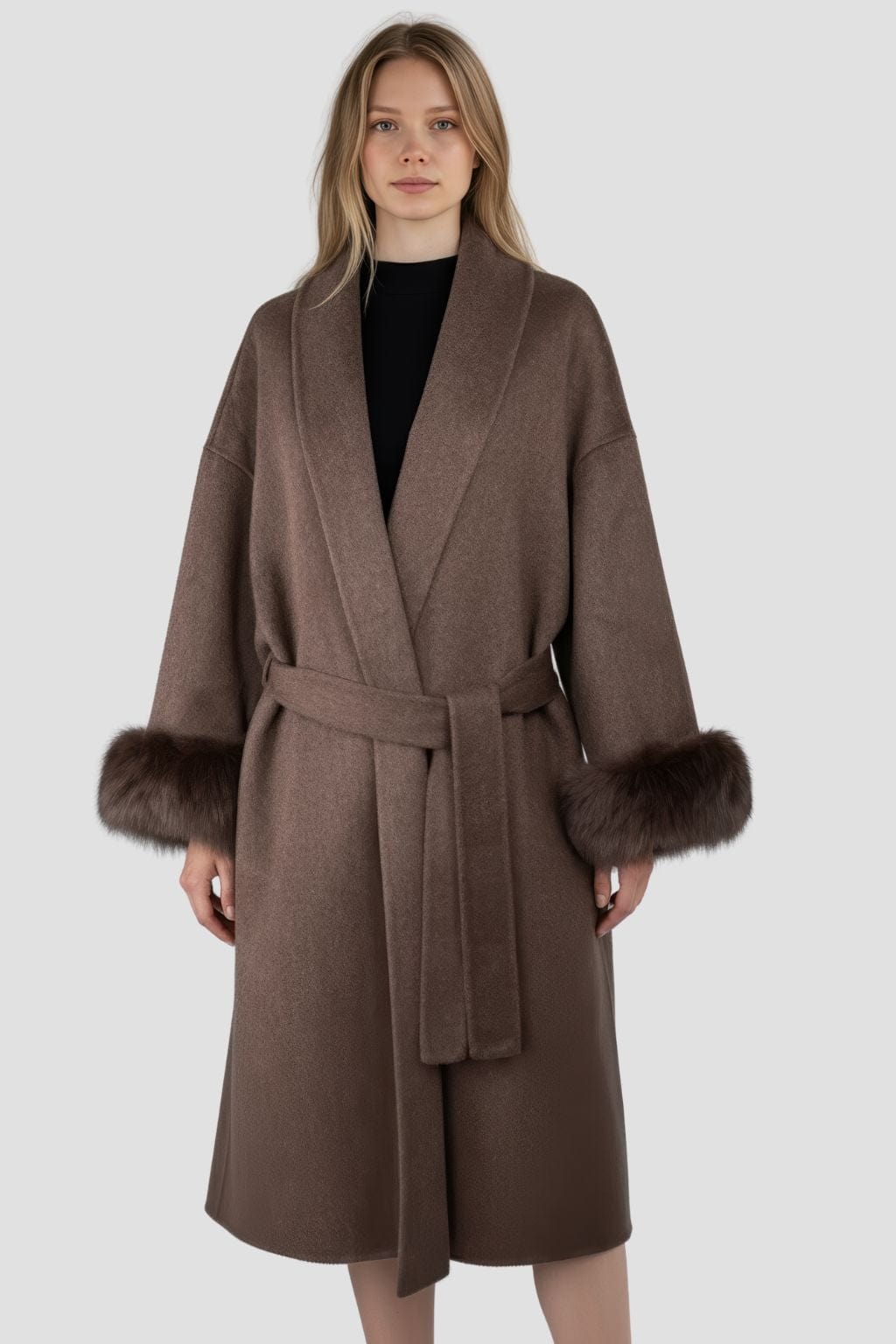 Veste fourrure femme brune Héritage fourrure