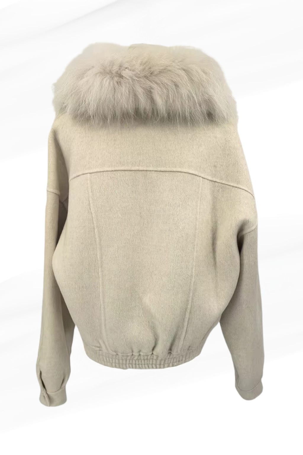 Veste fourrure femme courte blanche Héritage fourrure