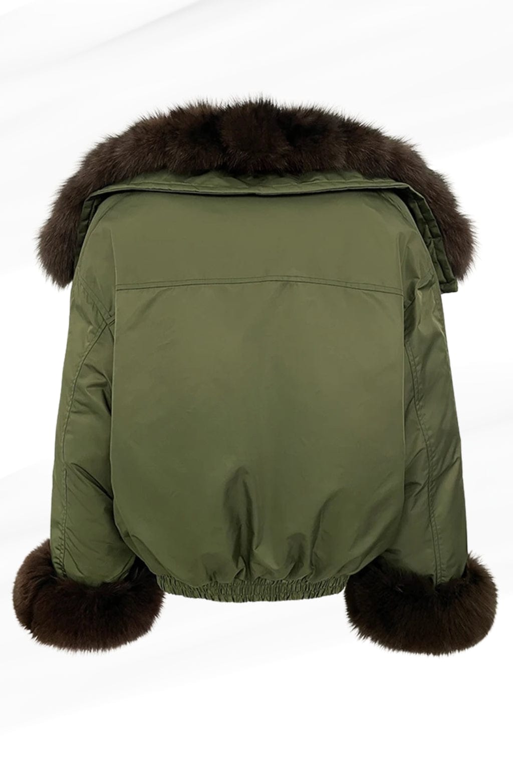 Veste fourrure femme kaki Héritage fourrure