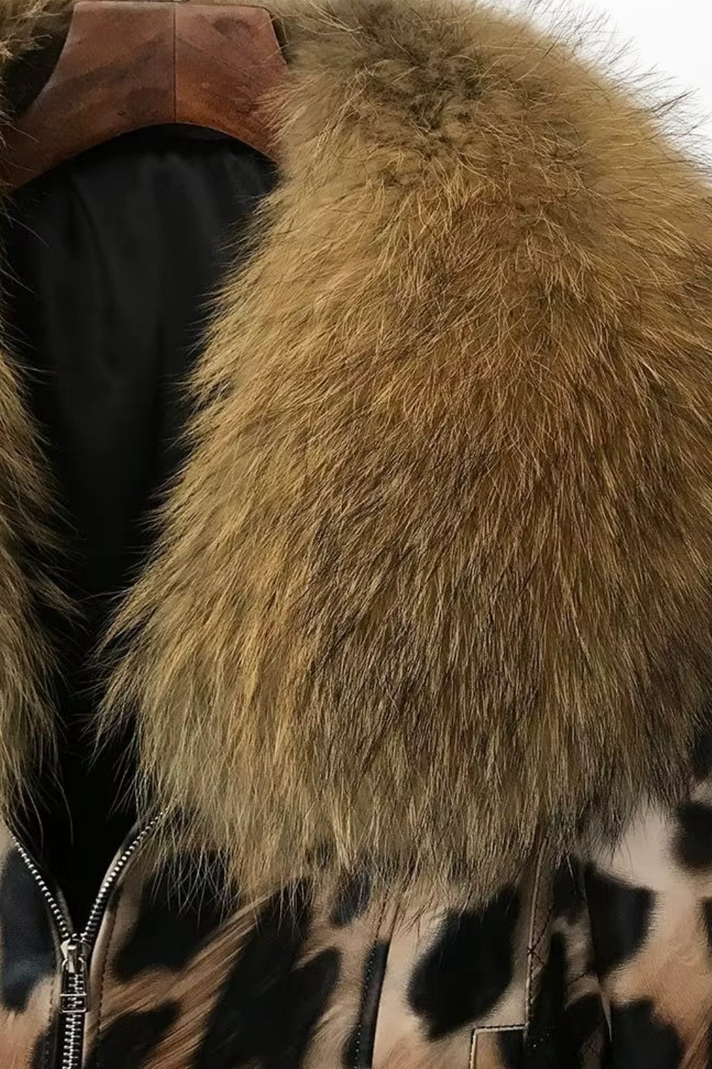 Veste fourrure femme léopard Héritage fourrure