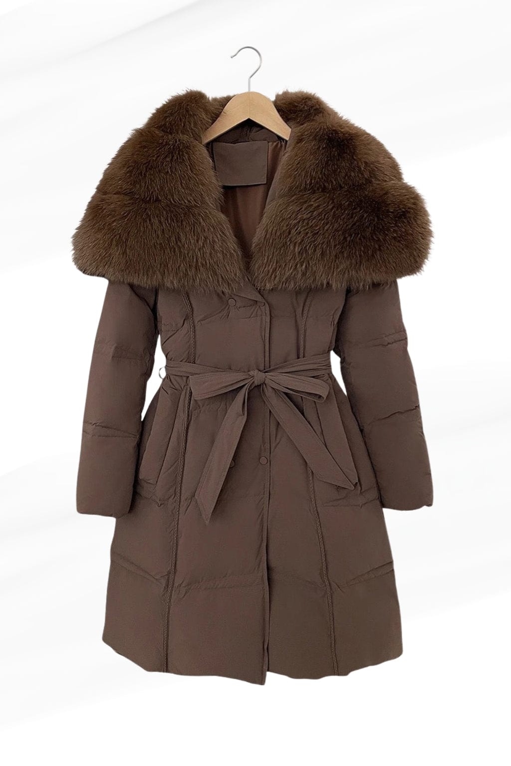Veste fourrure femme marron Héritage fourrure