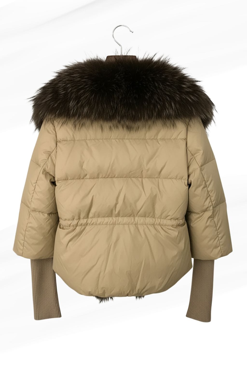 Veste fourrure femme marron clair Héritage fourrure