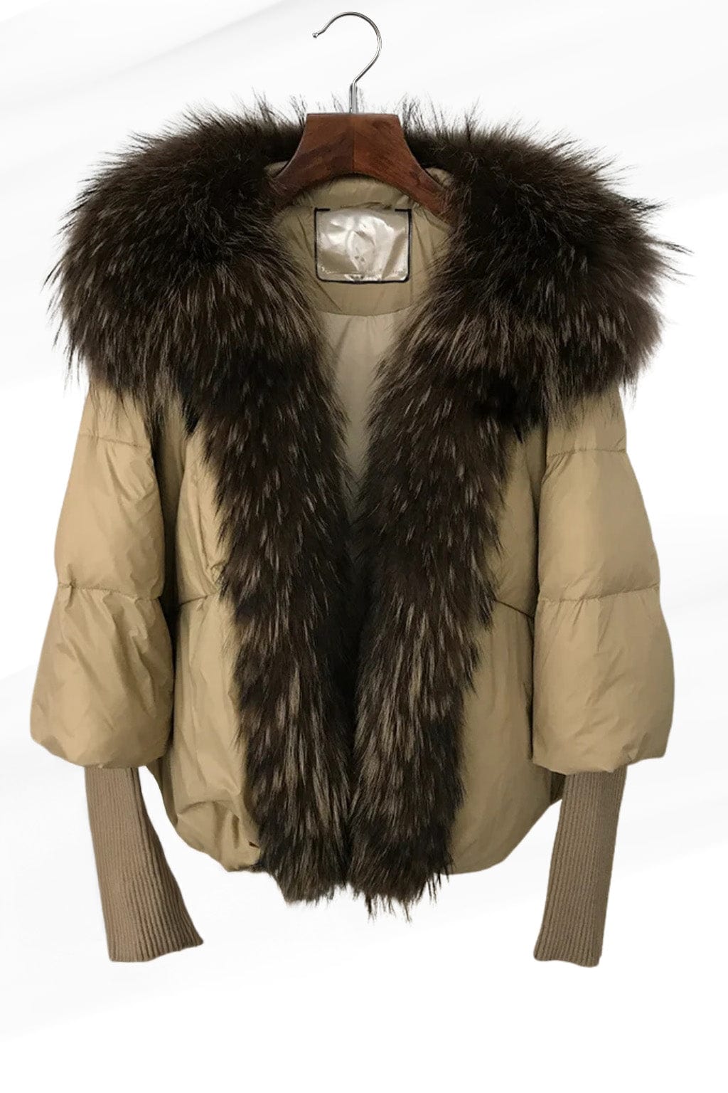 Veste fourrure femme marron clair Héritage fourrure