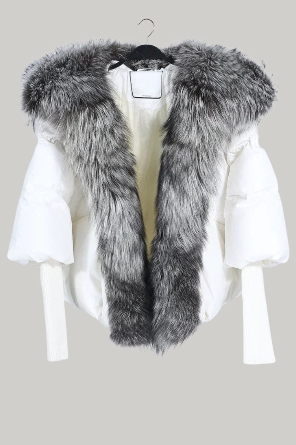 Veste fourrure femme renard gris Héritage fourrure