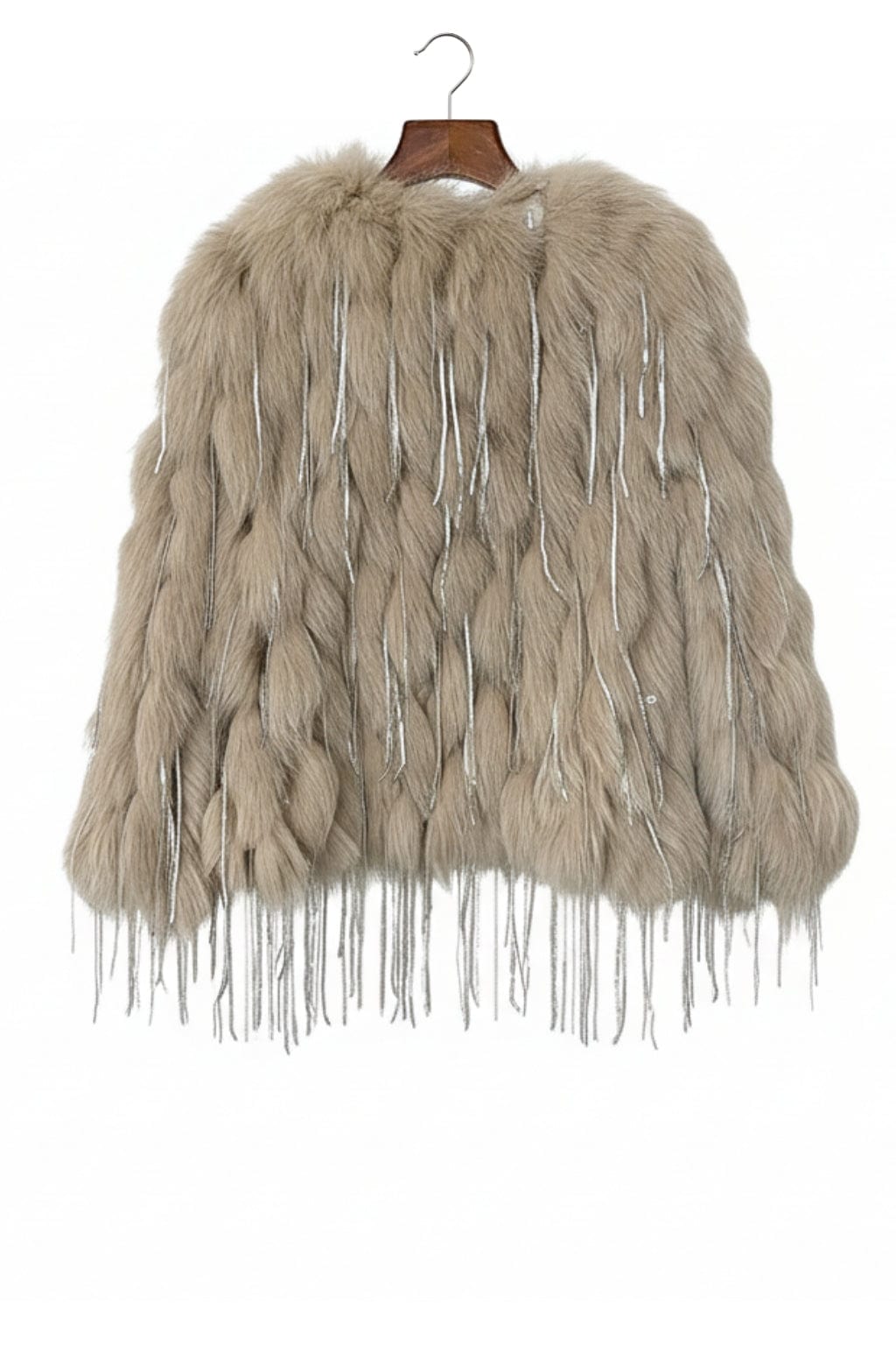 Veste fourrure femme vison beige Héritage fourrure