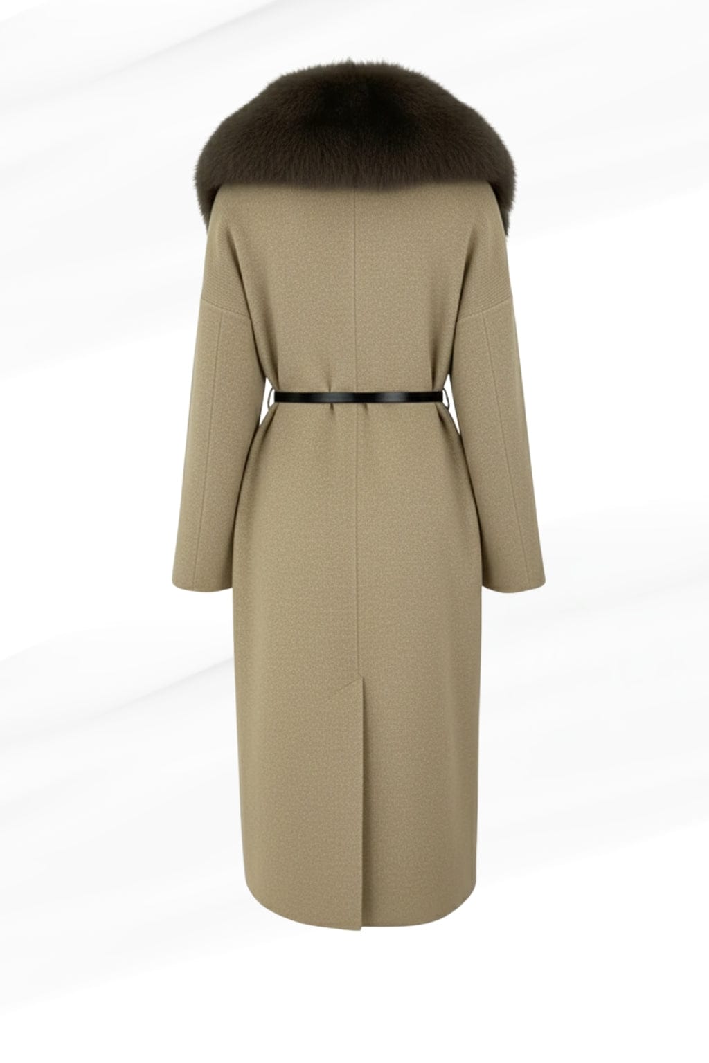 Veste longue en fourrure claire Héritage fourrure