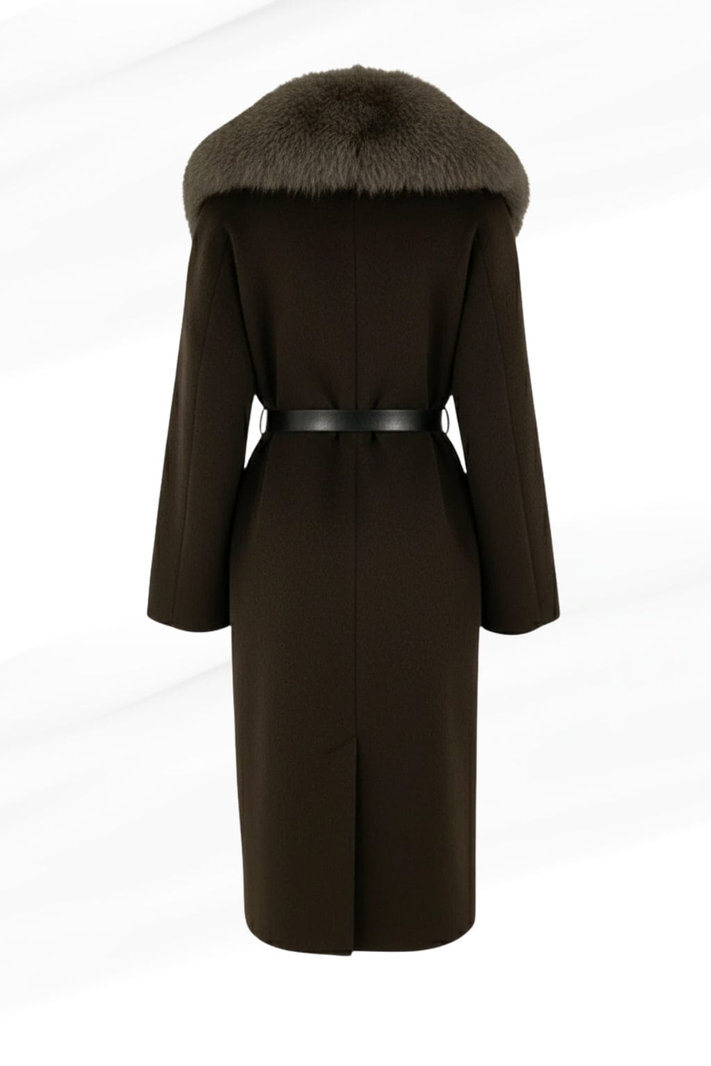 Veste longue en fourrure marron Héritage fourrure