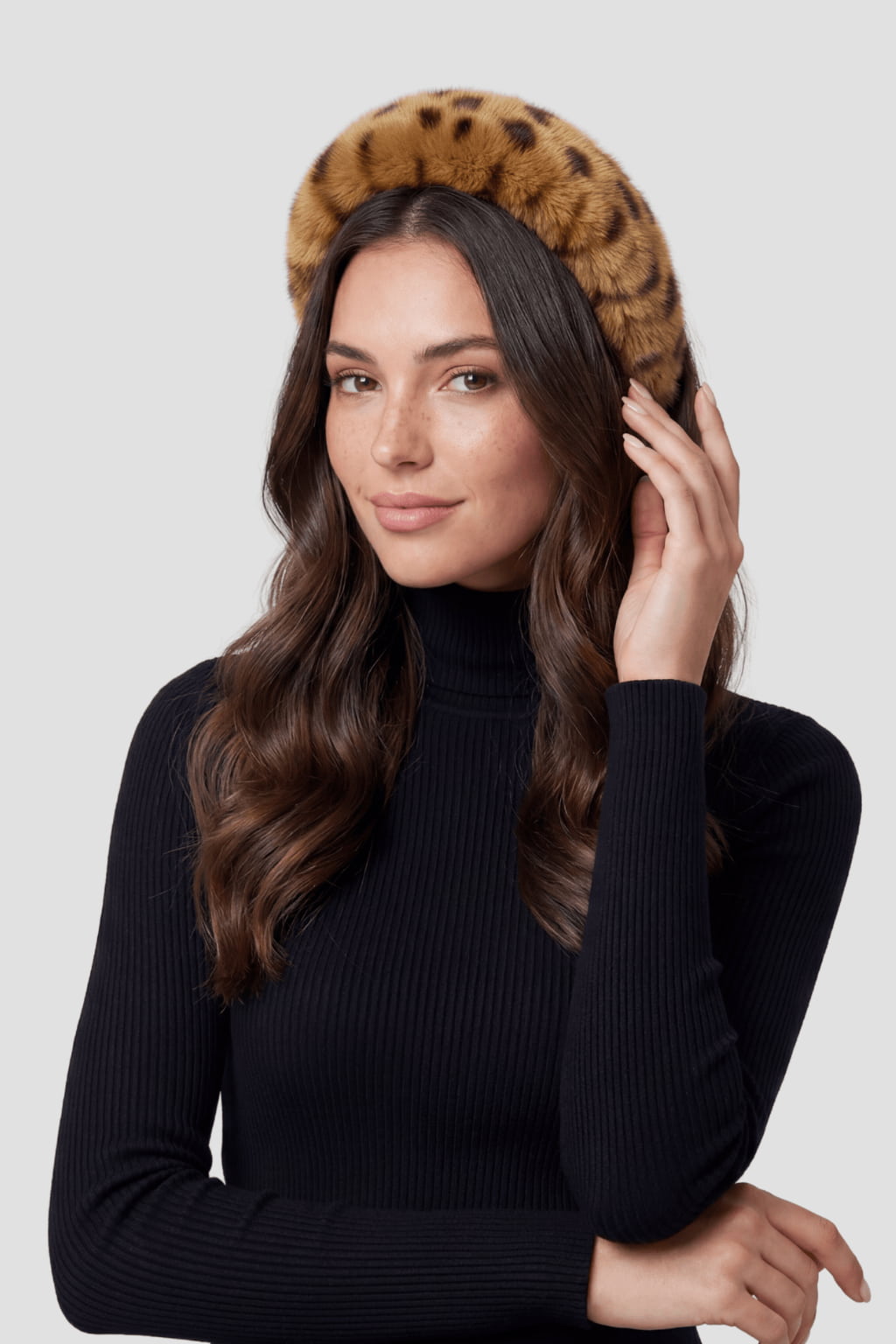 Bandeau en fourrure léopard Héritage fourrure