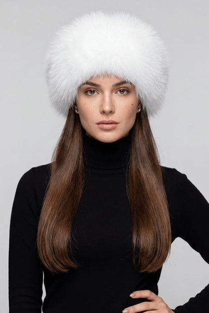 Bandeau fourrure blanc Héritage fourrure