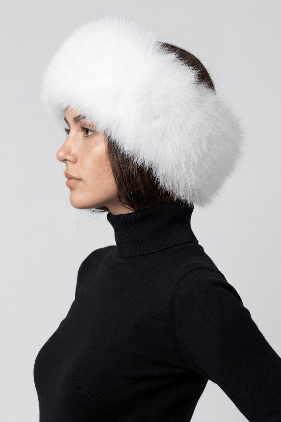 Bandeau fourrure blanc Héritage fourrure