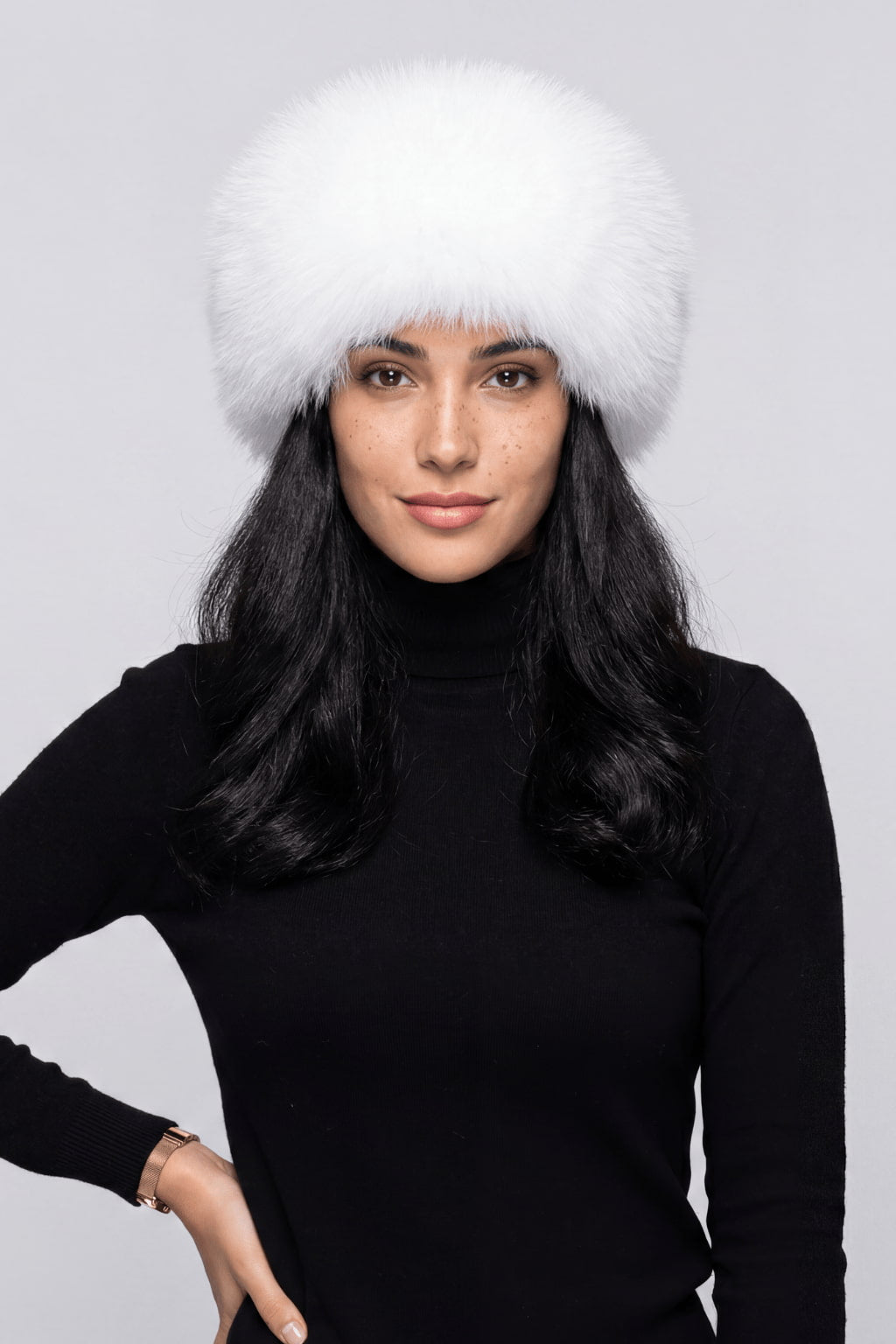 Bandeau fourrure blanc Héritage fourrure