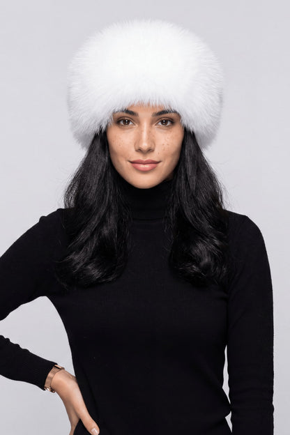 Bandeau fourrure blanc Héritage fourrure