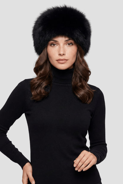 Bandeau fourrure noir Héritage fourrure