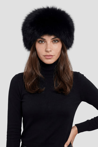 Bandeau fourrure noir Héritage fourrure