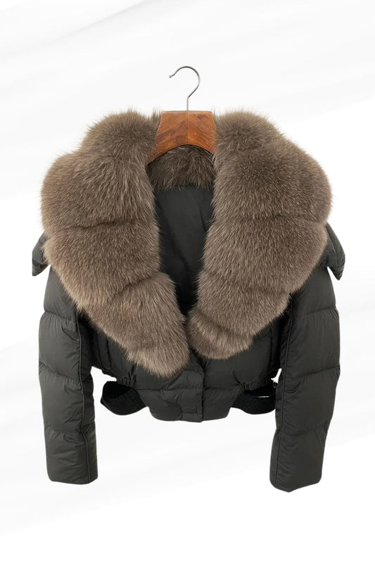 Blouson en fourrure femme raton laveur Héritage fourrure