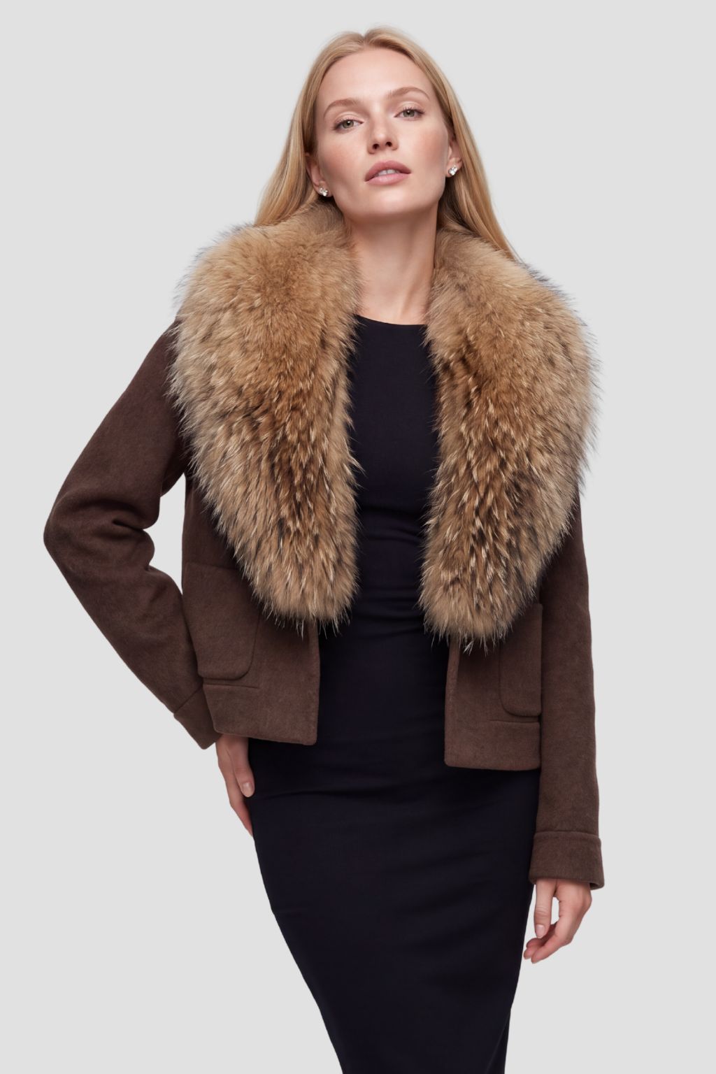 Blouson en fourrure femme raton laveur Héritage fourrure