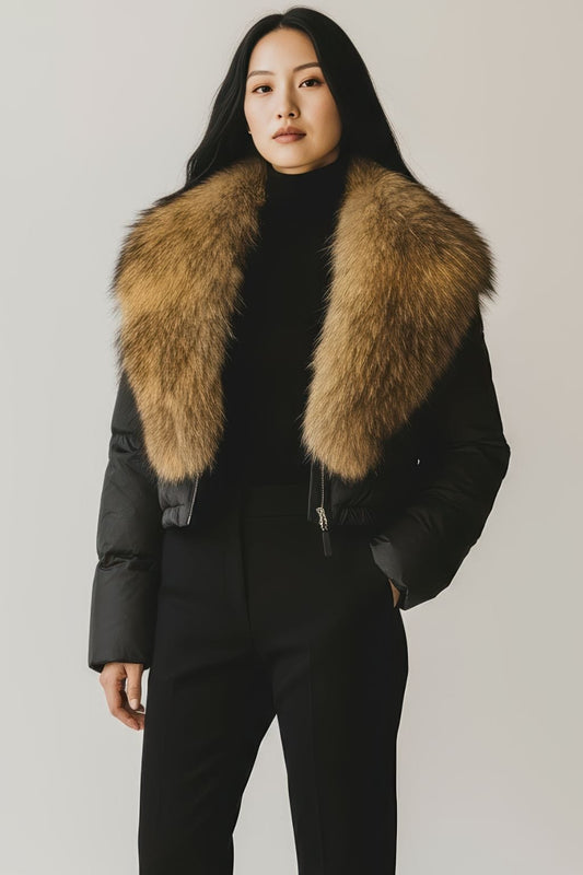 Blouson fourrure femme automne Héritage fourrure