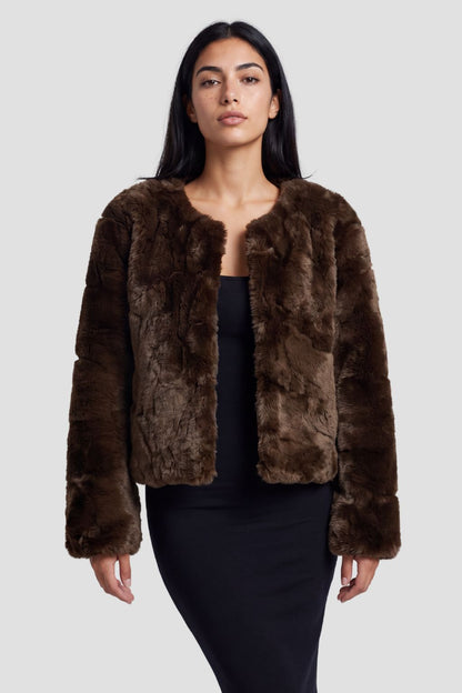 Blouson fourrure femme automne Héritage fourrure